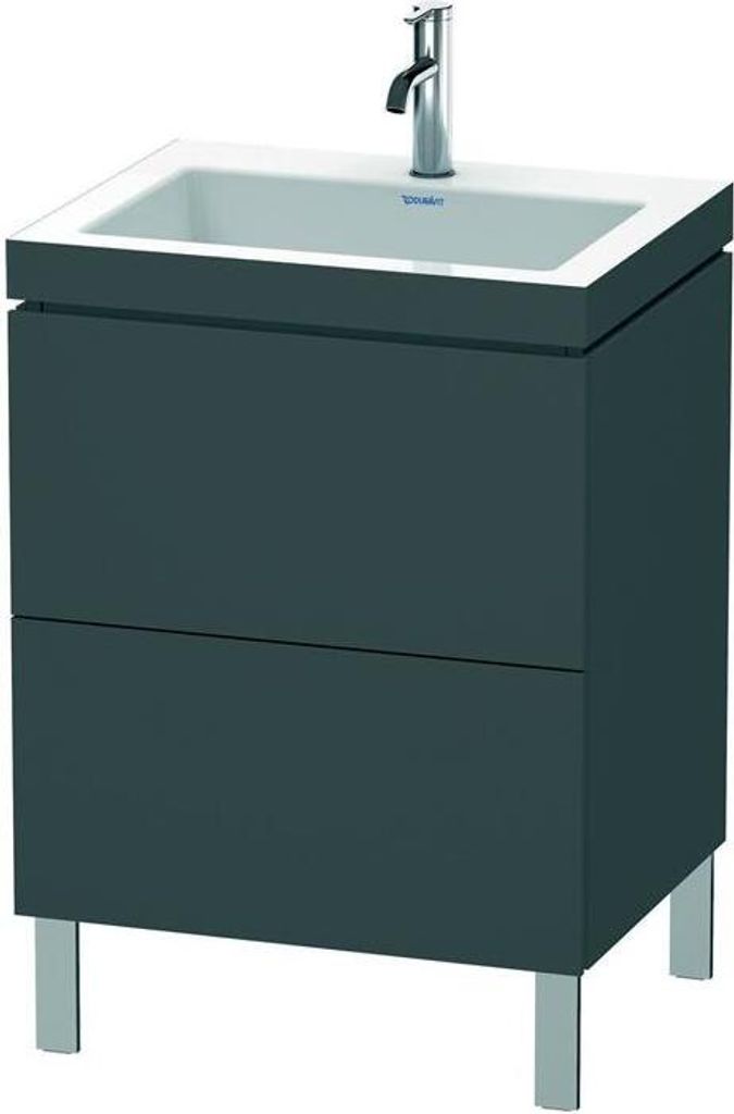 Duravit Waschtischunterbau L-CUBE m WT Vero Air 698x600x480mm o HL NB dkl
