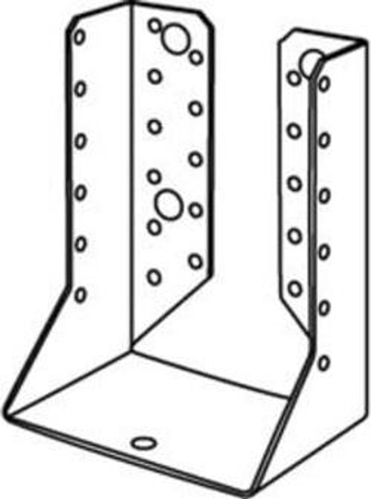 ART 81501 Balkenschuh Stahl Typ B 80 x 120 sendzimirverzinkt FS 25 Stk