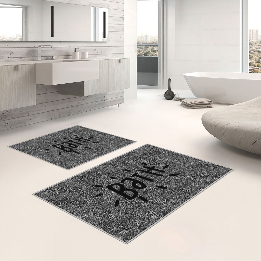 Mijolnir, Wookece1035Bny - 40, 60, Badematten, Grau, Polyester, 40 x 60 cm