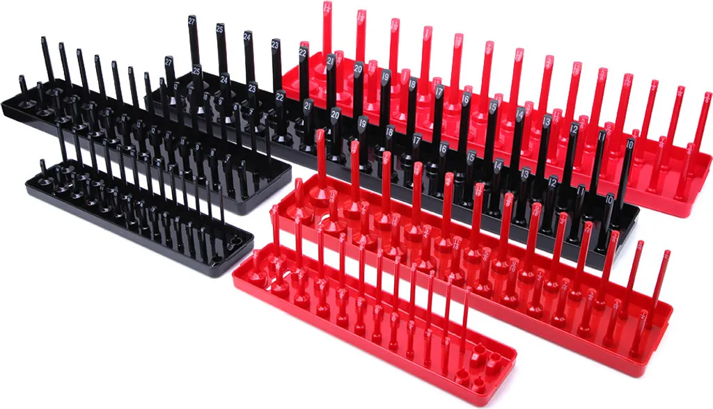 Plateau de rangement de douilles haute résistance avec marquage taille