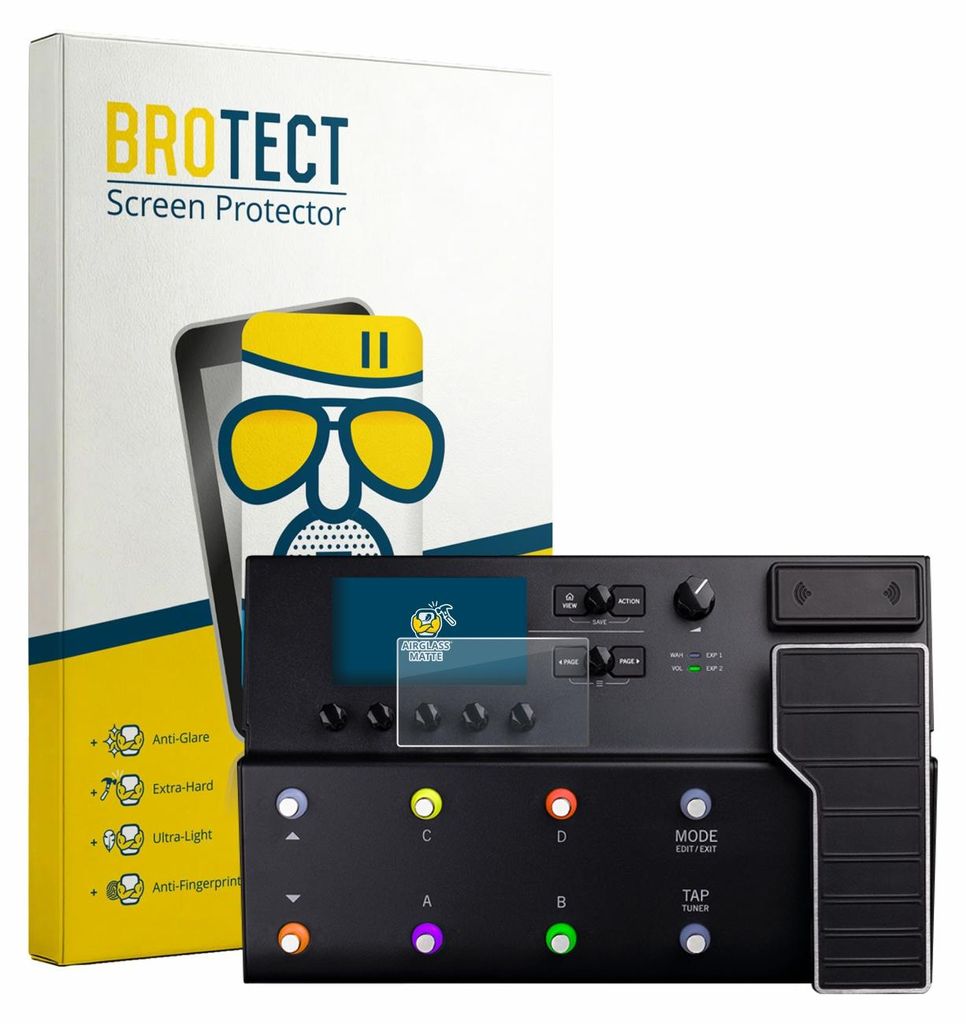 BROTECT Entspiegelungs Schutzglas für Line 6 POD Go Wireless Schutzfolie Panzer Folie Glas Display Schutz matt