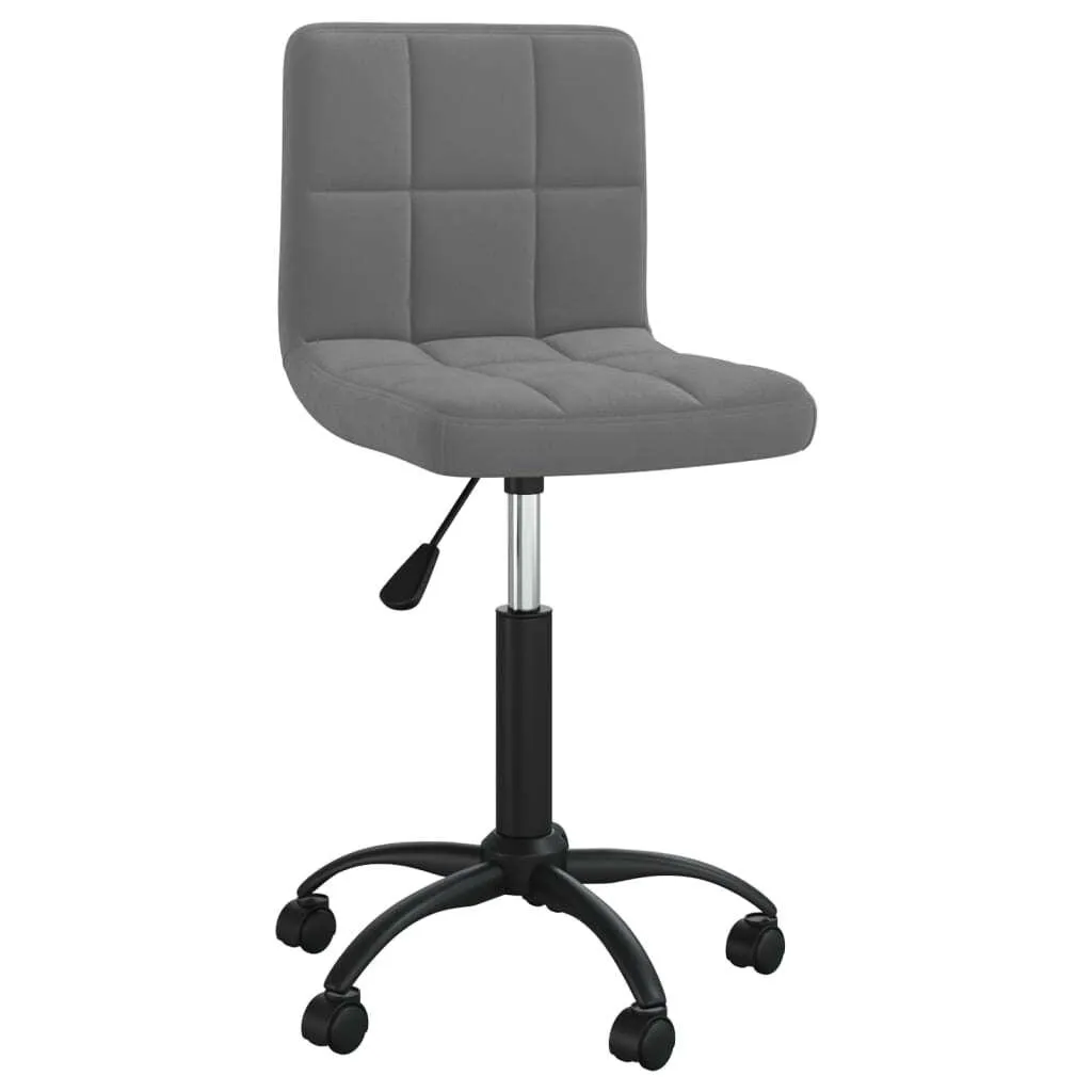 vidaXL Sedia Ufficio Velluto Grigio Scuro: Eleganza Girevole e Comfort