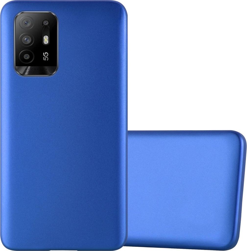 Cadorabo Schutzhülle für Oppo A94 5G Hülle in Blau Handyhülle TPU Silikon Etui Cover Case