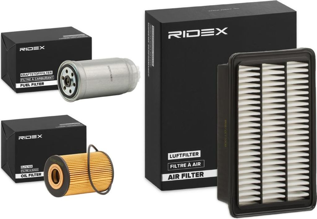 RIDEX Filterset Inspektionspaket Filtersatz für HYUNDAI SANTA FÉ II (CM)