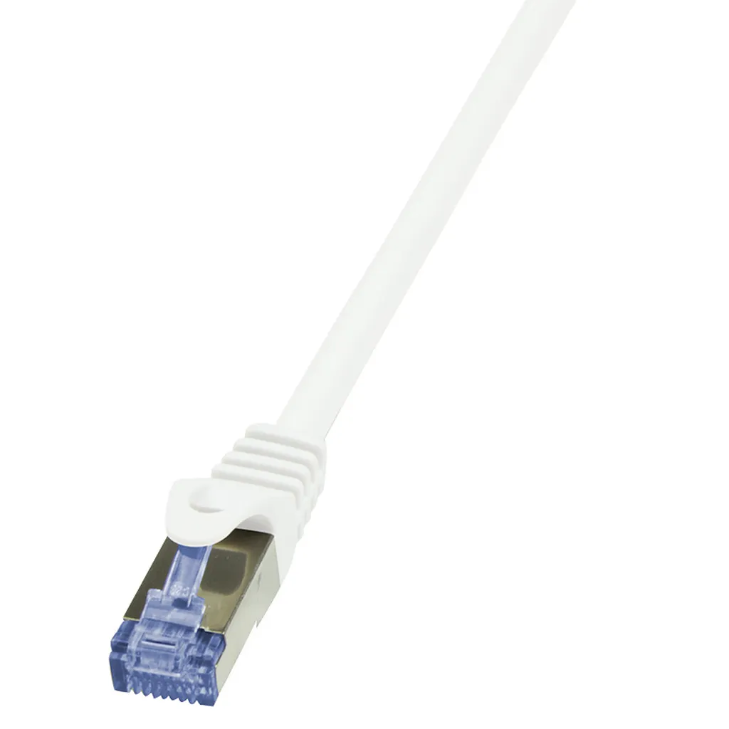 LogiLink Câble Patch Cat. 6A S/FTP de 50m Blanc pour Réseau Haut Débit