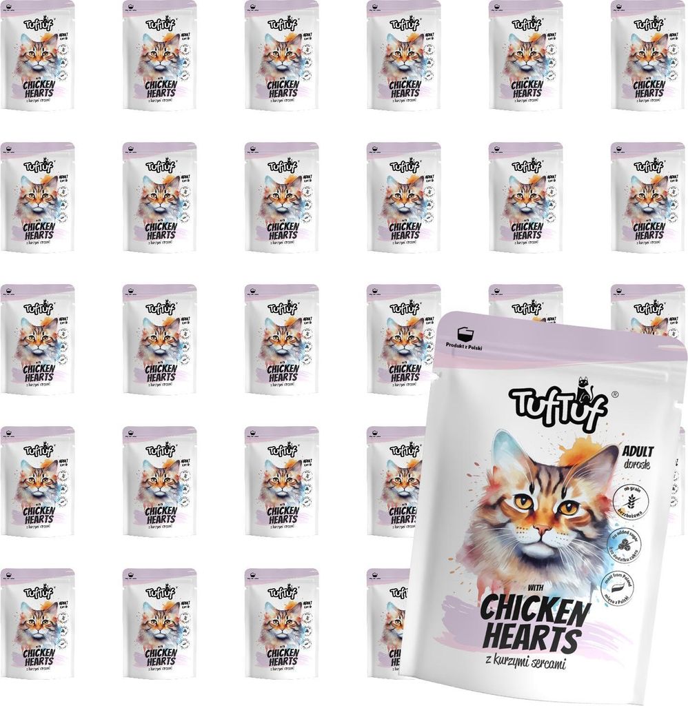 Katzenfutter - Mettwurst mit Hühnerherzen - 4kg - Produktbild 