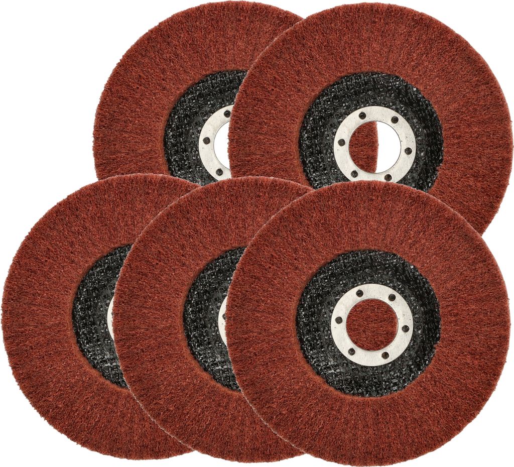 KOTARBAU 5er Set Reinigungsscheibe für Winkelschleifer Weichgewebe 125x22.2 mm