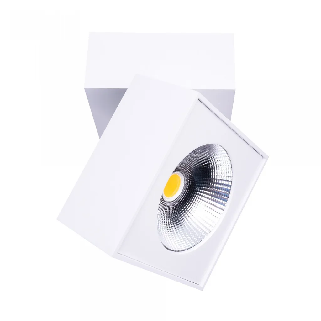 Projecteur LED carré ARTU Maxlight blanc 15W 1000lm en métal 10cm - 3