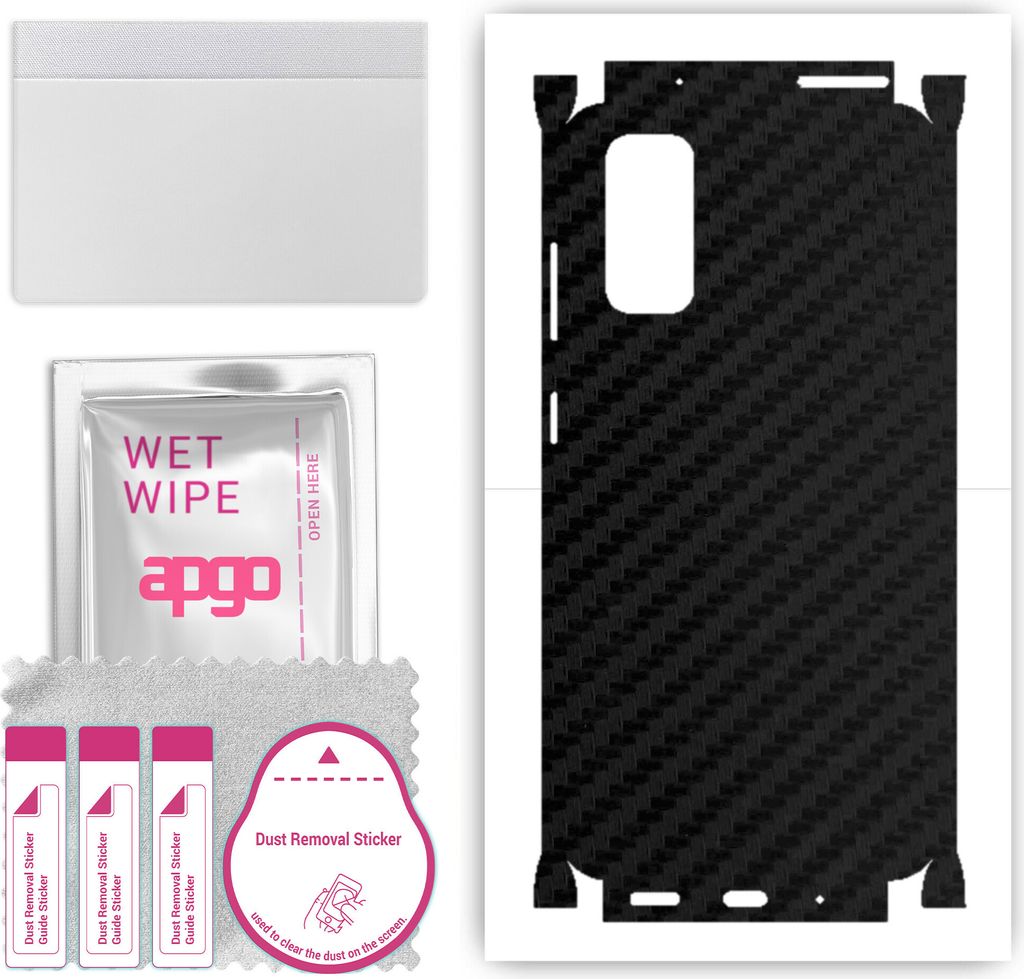 apgo Rückseite + Seiten Schutzfolie, Skin, kompatibel mit Samsung Galaxy S20 5G, Hinten Displayschutzfolie aus Vinylfolie, kratzfest, einfache Mon...