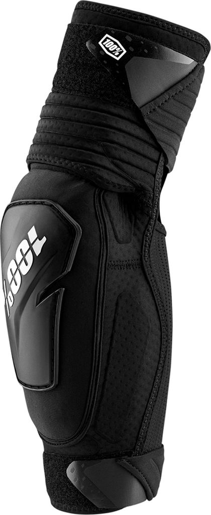 100% Fortis elbow guards S/M black - leichter, belüfteter Ellbogenschutz mit ...