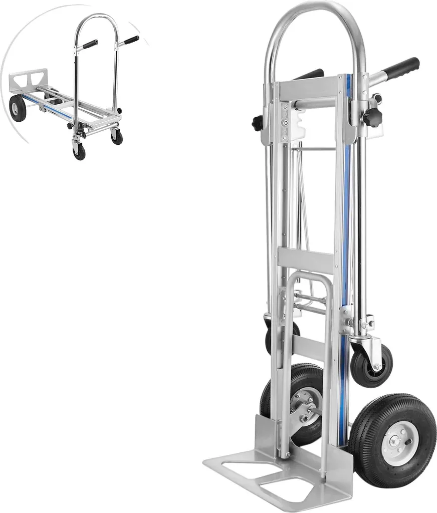 Chariot à main 1000 lbs pliable 3 en 1 : déplacez tout sans effort physique