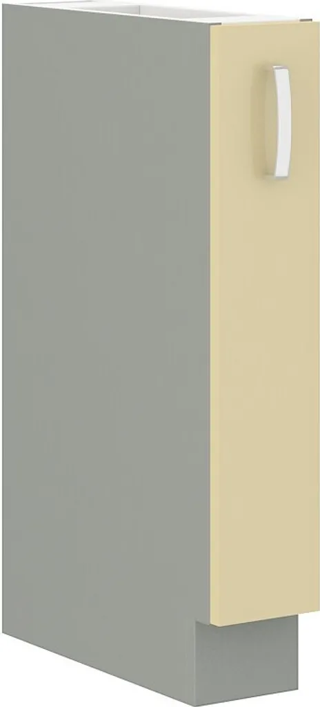 Armadietto Estraibile ULLERIKE 15 cm Crema Grigio | Cucina Salvaspazio - 1