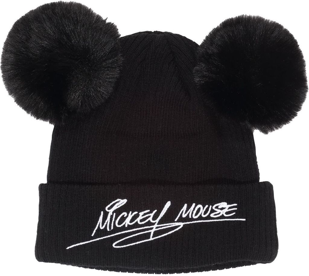 Mickey Mouse Mütze Double Pom Produktbild 1