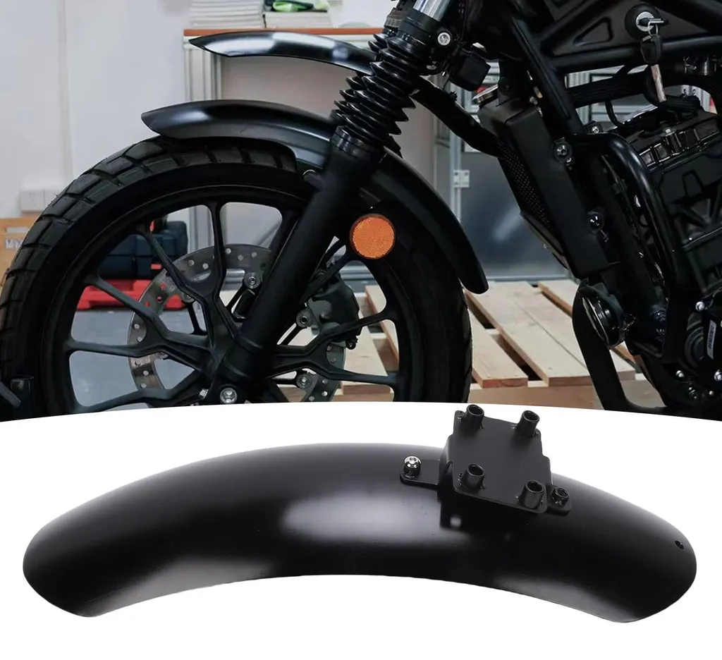 Bavette moto avant surélevée en alliage d'aluminium noir Honda SCL500 - 11