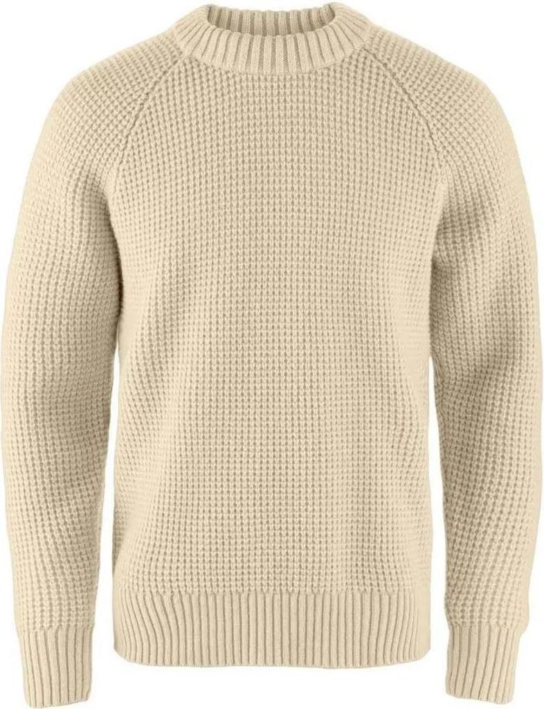 Fjällräven Övik Waffle Pullover Beige S Herren Beige S