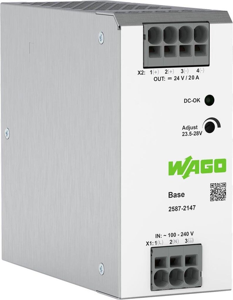 WAGO 2587-2147 Schaltnetzteil: 24 VDC, 20 A für industrielle Anwendungen
