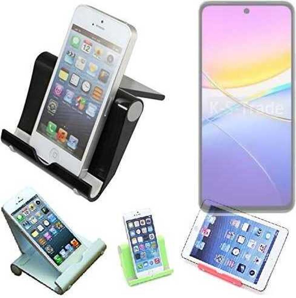 K-S-Trade Handy-Ständer kompatibel mit Vivo Y37 Pro 5G faltbarer Tischständer Smartphone Tablet Halterung Reise