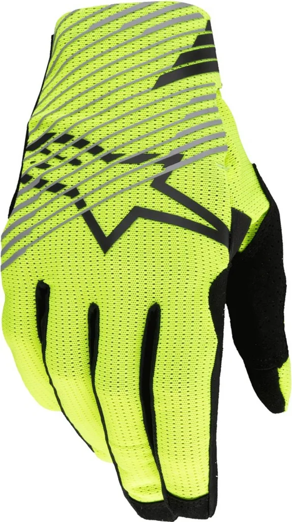 Gants Radar Pro Alpinestars Jaune Fluo S - Paume monocouche et Grip