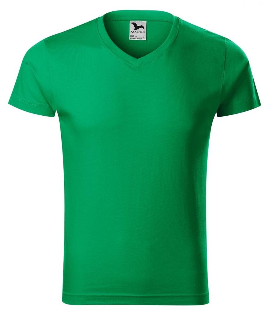 Malfini - T-Shirt für Herren, V-Ausschnitt, Schmal PP11508 (S) (Flaschengrün)