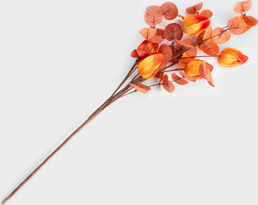 HOMLA Gałązka sztuczna MICHU miechunka pomarańczowa 60 cm Zdjęcie produktu 