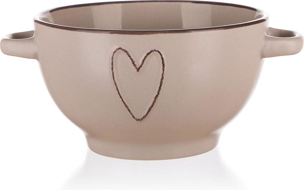 miska 14cm HEART BÉŽ keramická Obrázok produktu 