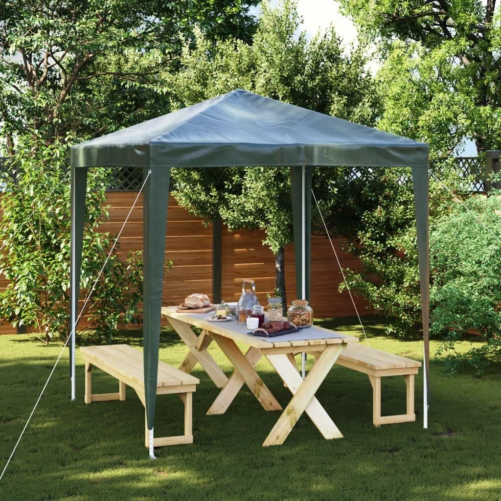 vidaXL Tenda professionale per feste 2×2 m verde - 2