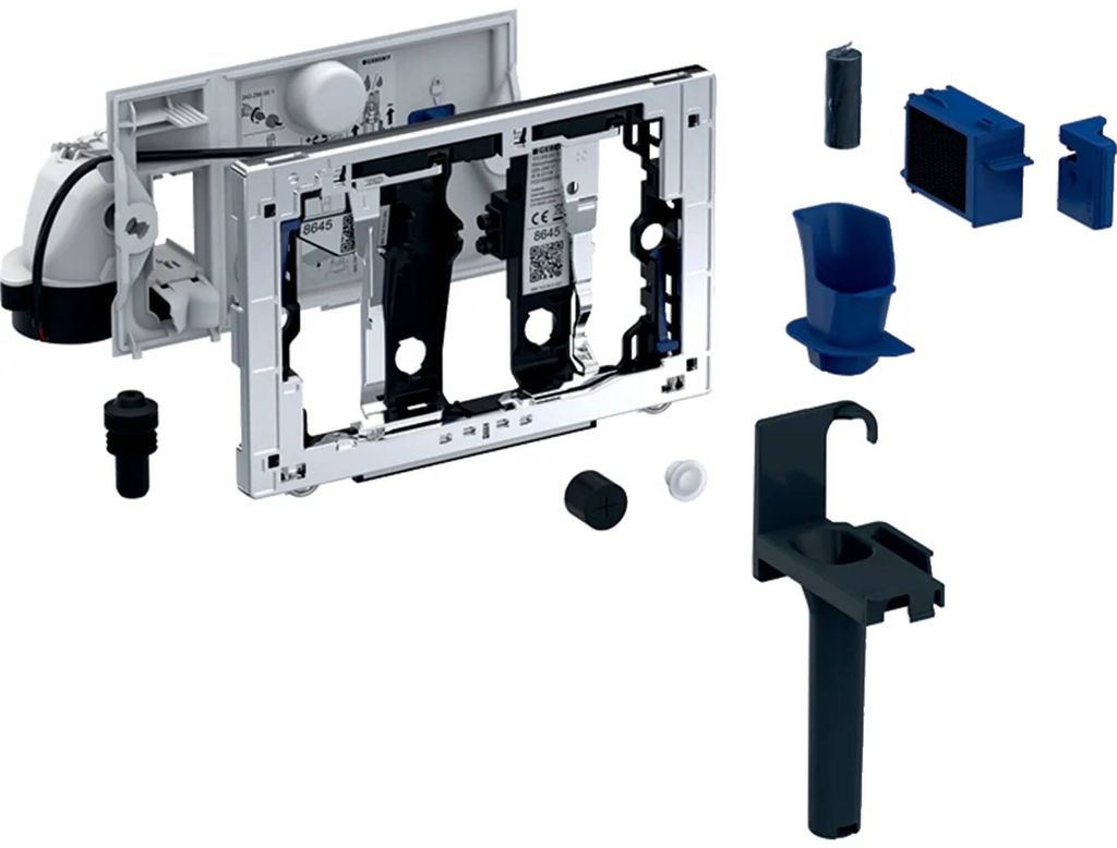 Geberit DuoFresh Modul mit manueller Auslösung und Einschub, für Geberit DuoFresh Stick, für Sigma UP-Spülkasten 12 cm, 115.051.BZ.2