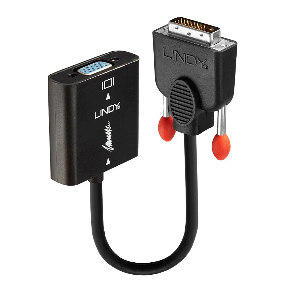 LINDY Adattatore da DVI-D a VGA Presa DVI-D St VGA, max. 1200p