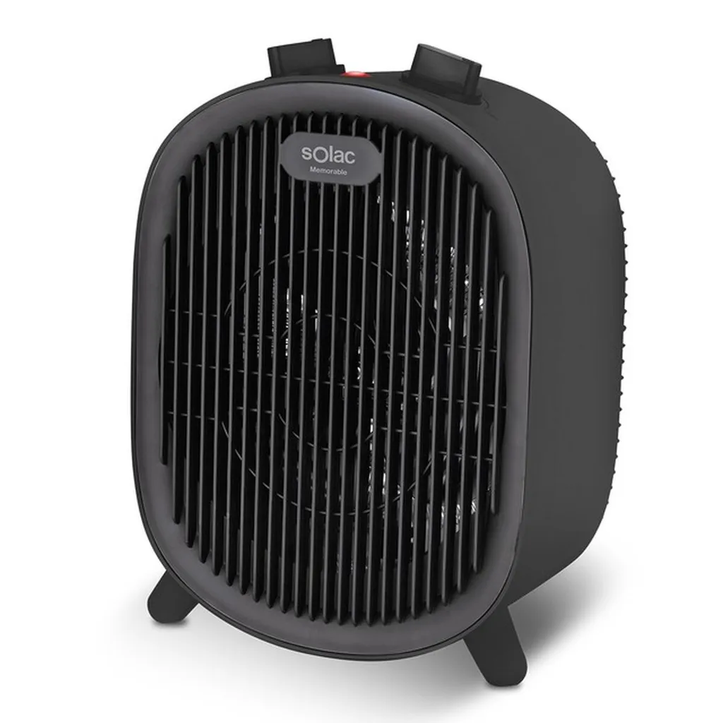 Solac Chauffage Soufflant 2000W Noir MEMORABLE - Radiateur Appoint Compact - 2
