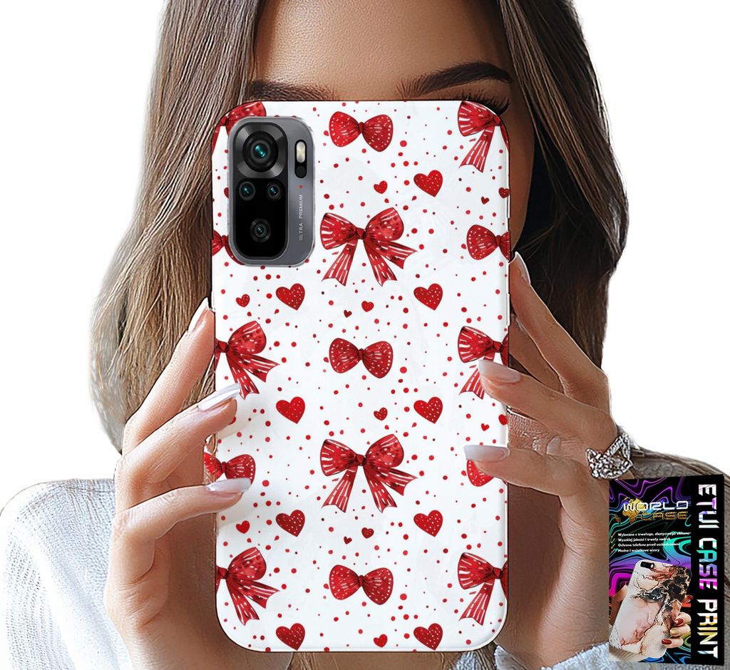 Fall Für Xiaomi Note 10 / 10S - Rote Schleife Schleife Mode-Designs