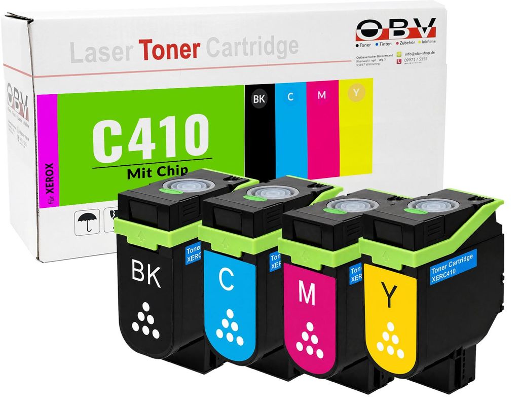 Xerox C410 kompatible Toner 4er Set - VersaLink C410dn Produktbild 