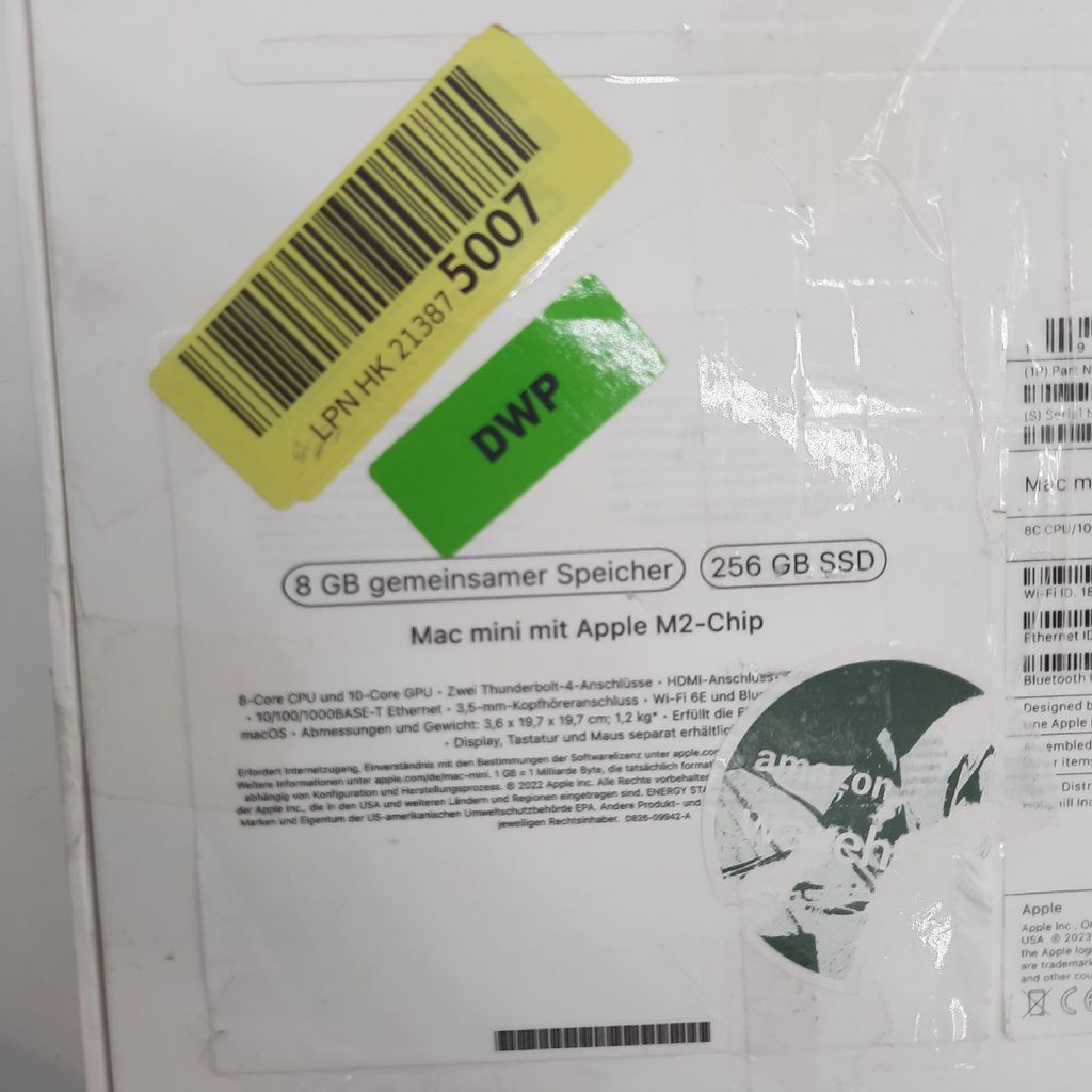 Apple Mac mini M2 8-rdzeniowy procesor 8 GB 256 GB SSD Zdjęcie produktu 21