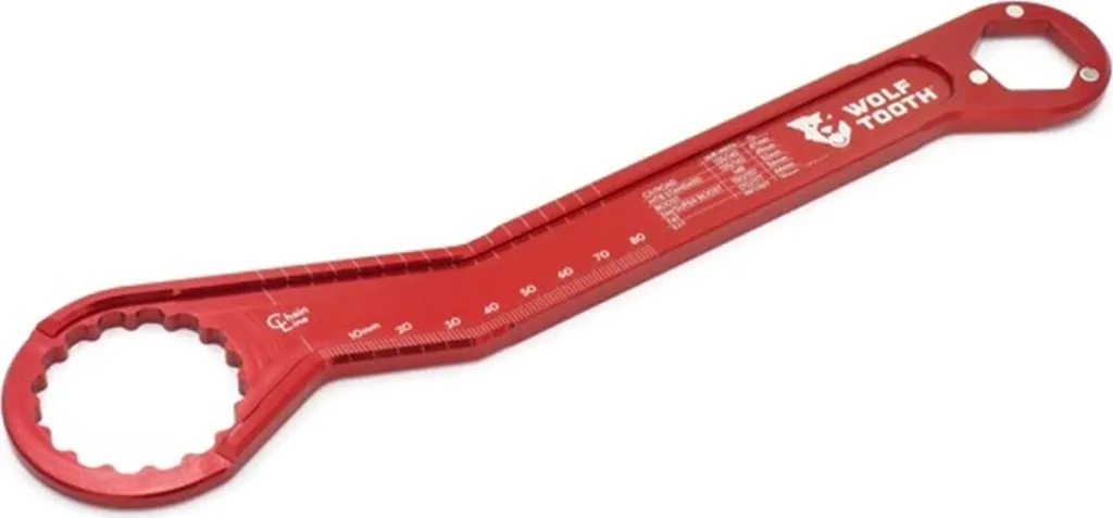 Wolf Tooth Outil de Pédalier CNC 25mm Rouge pour Boîtiers de Vélo Route