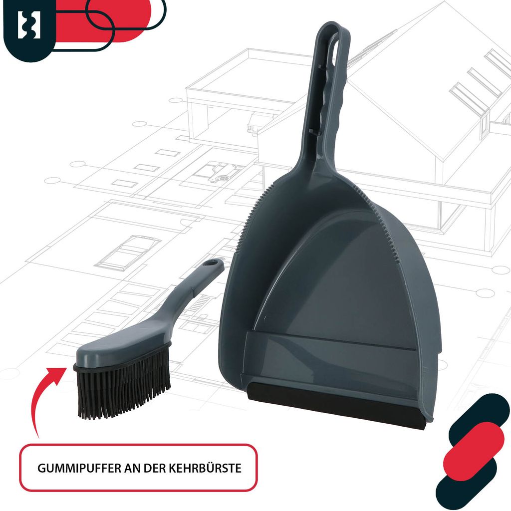 KOTARBAU® Handkehrset Handfeger mit Gummiborsten + Produktbild 7