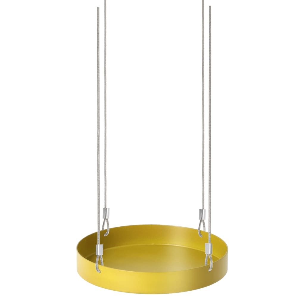 Esschert Design Pflanzentablett rund Goldgelb Ø 14 cm - Metall
