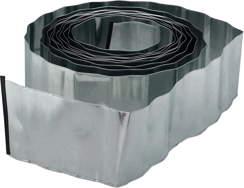 Bordure de Pelouse Métallique Flexible 10m pour Allées et Massifs