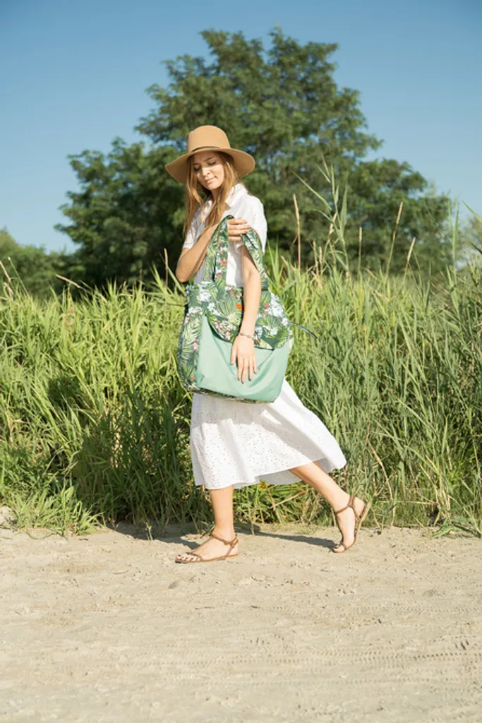Sac de promenade pour bébé Mama Sensillo : polyvalence et style vert - 14