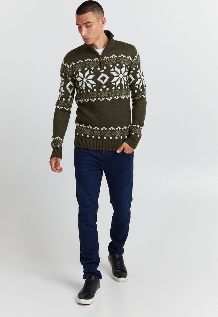 SOLID SDNorwin Herren Strickpullover Troyer Grobstrick Produktbild 2
