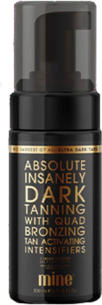 Selbstbräuner Schaum MineTan Absolute Ultra Dark 100 ml sehr dunkle schnelle Bräune Ergebnis ab 1 Stunde