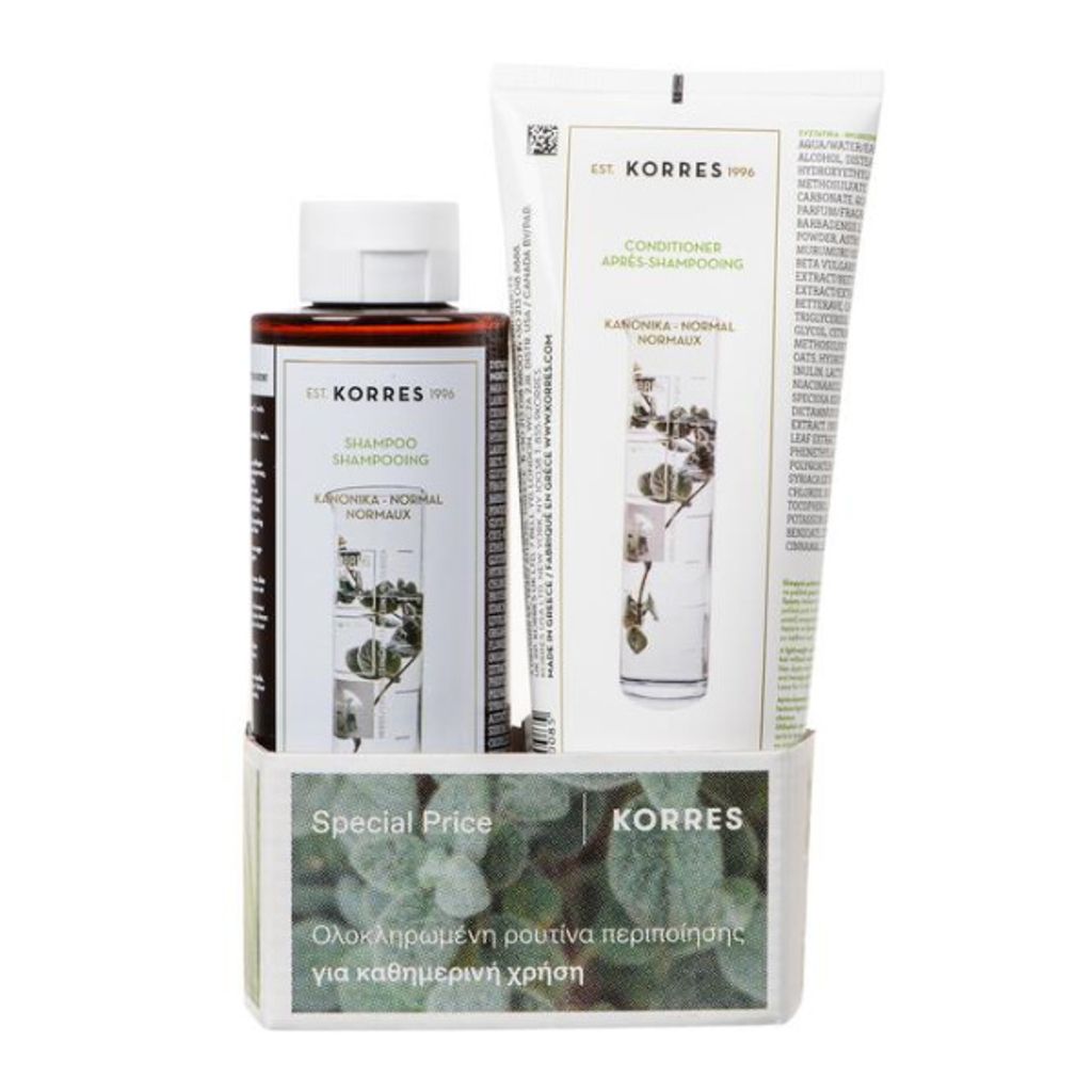 Korres Aktionsset Aloe & Dittany Shampoo 250 ml + Spülung Normales Haar 200 ml