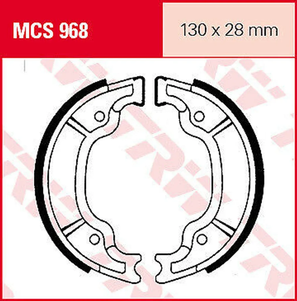 Patin de frein MCS968 YAMAHA en composite durable pour sécurité moto