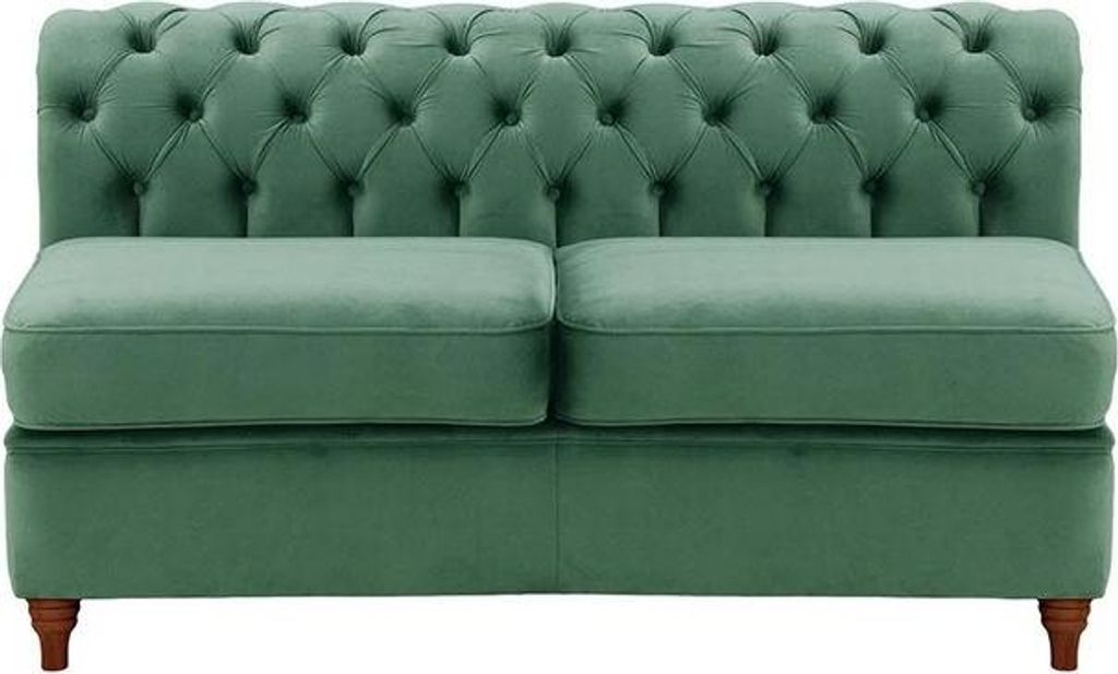 Chesterfield Modul - Innenelement, zweisitzig (2CP)-Velluto 12-dark oak