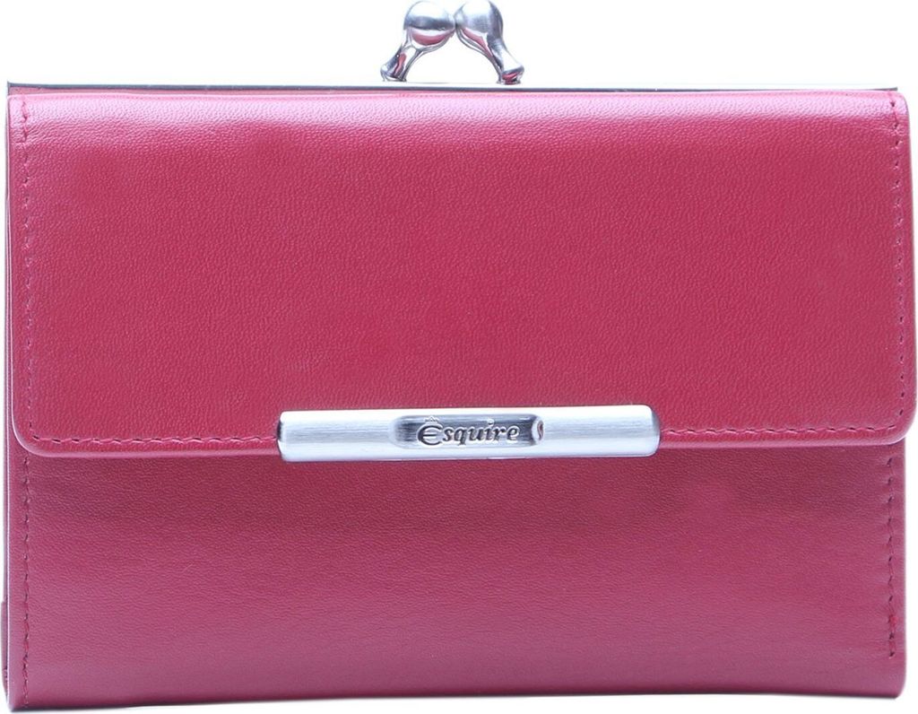 Esquire Leder Geldbörse Helena RFID Wallet Red rot