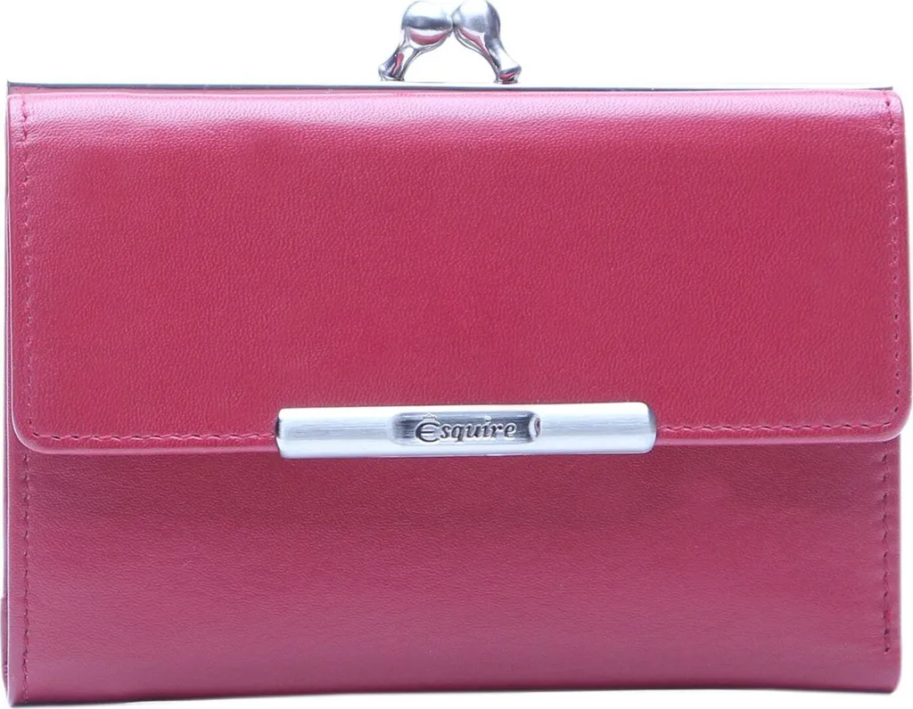 Esquire Pelle Helena Portafoglio RFID Rosso - Miglior Prezzo Online