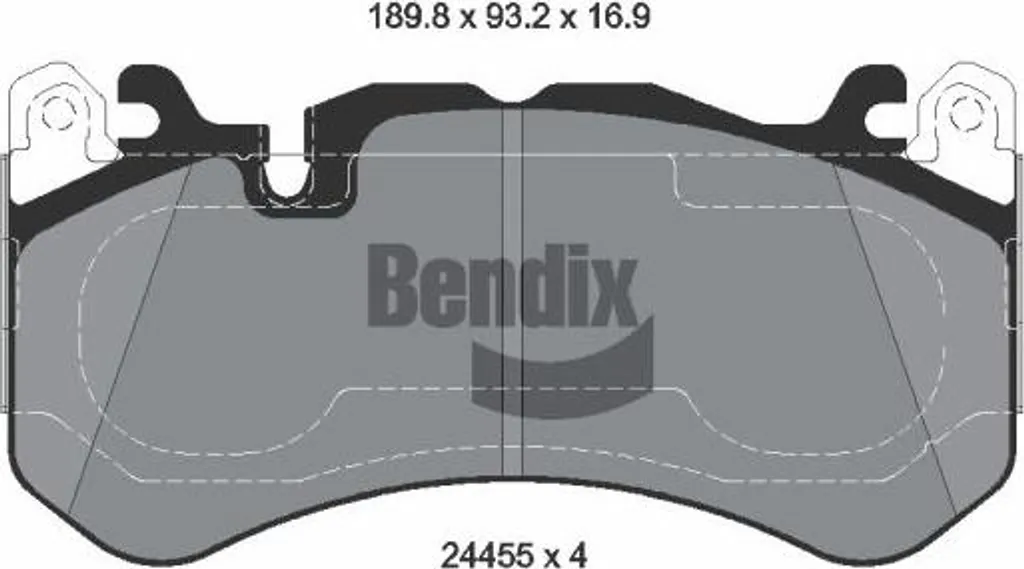 Plaquettes de frein BENDIX BPD2421 pour Audi A6 4F 4G et A7 Sportback