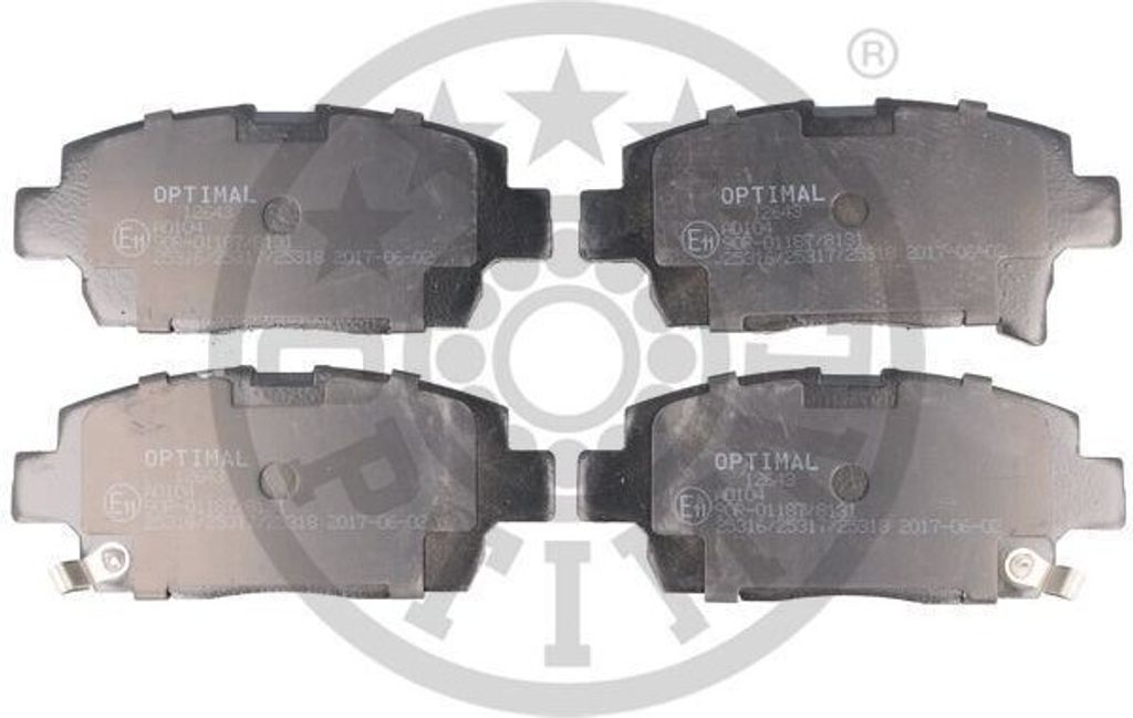 OPTIMAL Bremsbeläge Satz Vorne Bremsklötze für TOYOTA Yaris Schrägheck (P1) BP-12643