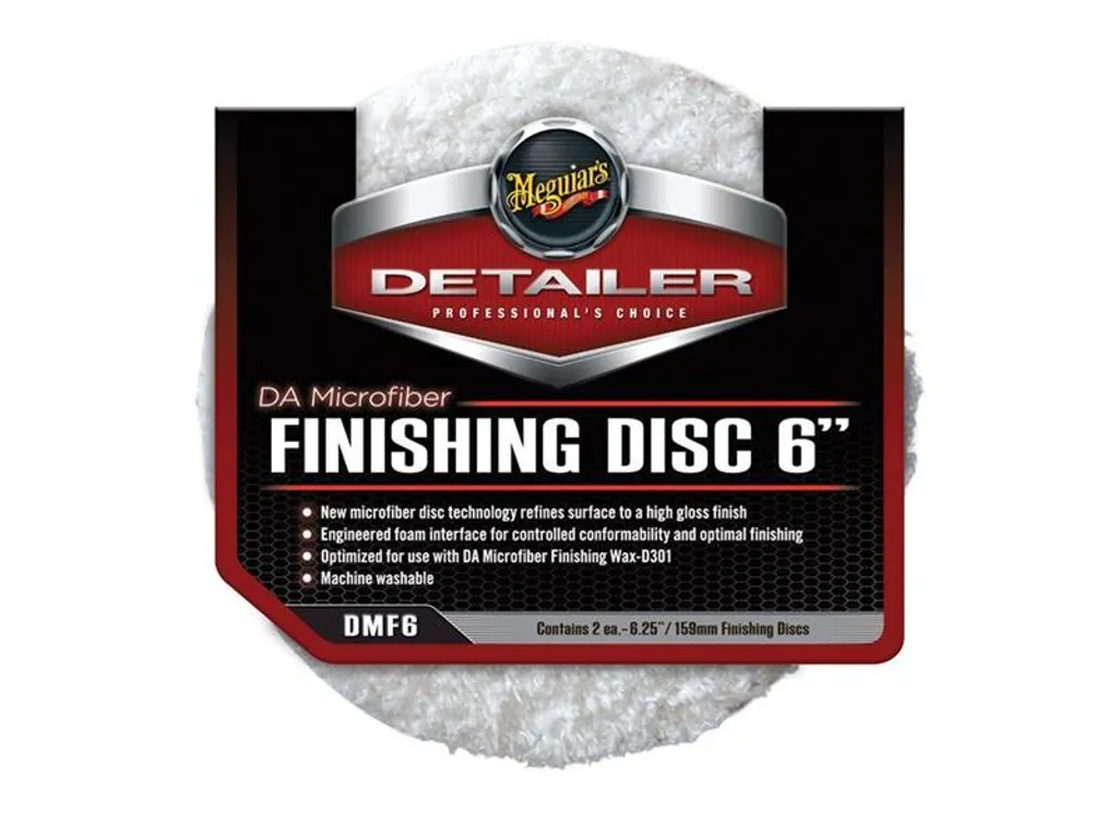 Disque Lustrage Carrosserie 160mm Meguiar's DMF6 pour Éclat Miroir x2