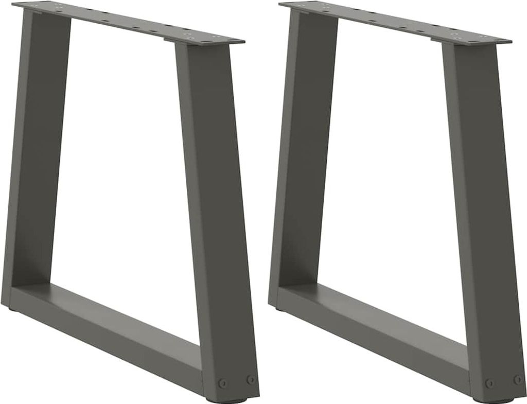 Couchtischbeine V-Form 2 Stück Anthrazit 60x(42-43,3) cm Stahl