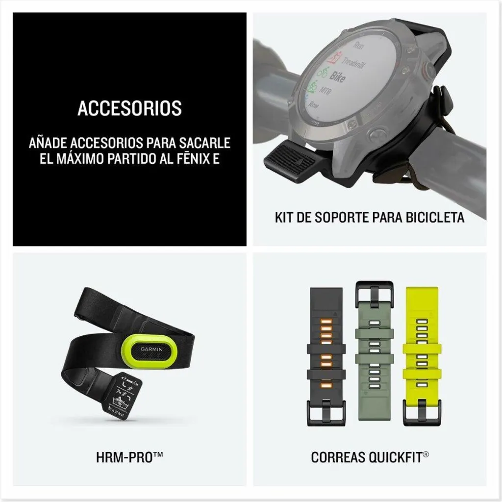 fēnix E AMOLED 010-03025-01 de 47 mm avec écran haute résolution - 8