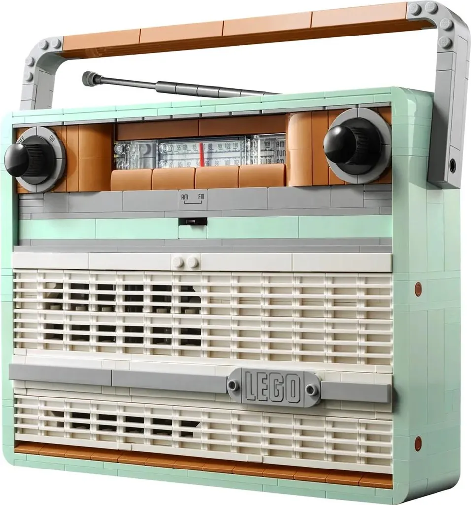 LEGO Icons 10334 Radio Rétro - Idée Cadeau Créative et Déco pour Adultes